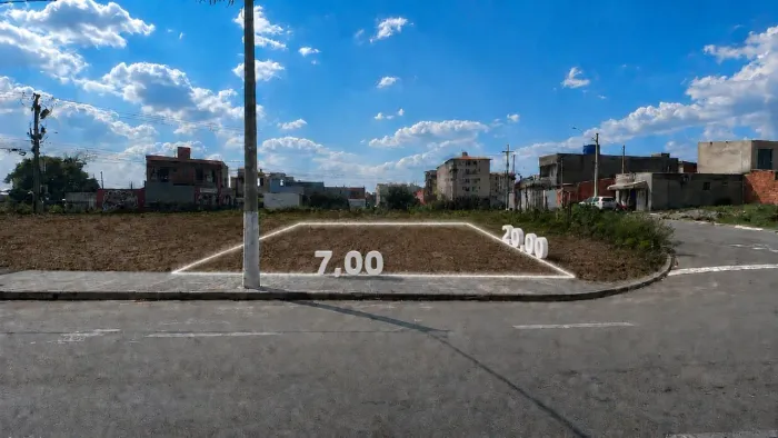 Terreno 7x20 no Jardim Cristal - Votorantim