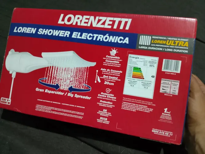 Chuveiro eletrônico Lorenzetti 20cm 220v 600w