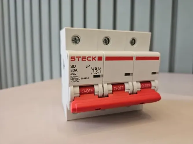 DISJUNTOR 3P 80A C 10KA 230V IEC-60898 SD-D3C80 - STECK