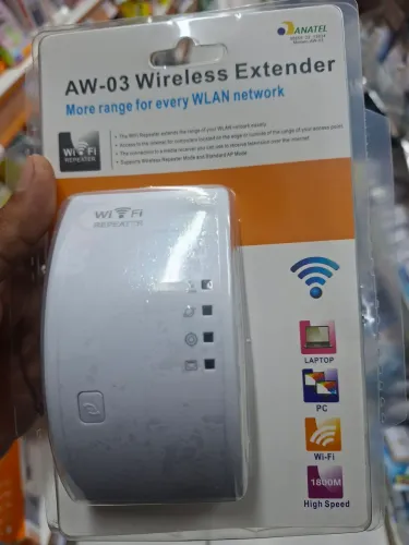 Repetidor de sinal Wi-Fi Amplificador AW-03