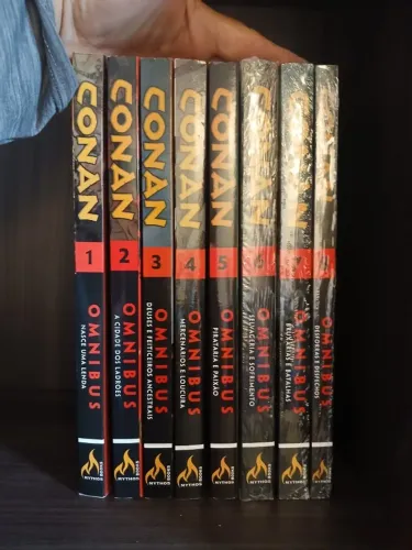 conan - omnibus - 8 edições completa - capa dura - ed. mythos -