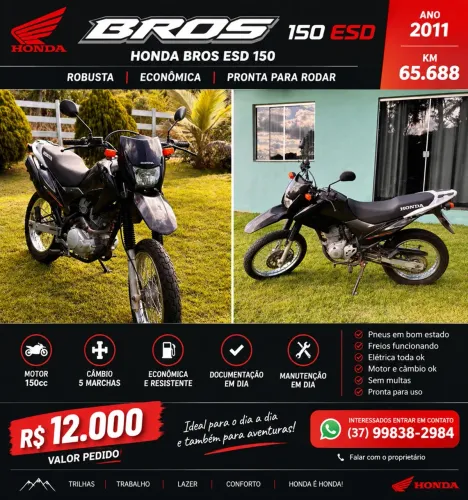 Honda NXR 150 Bros ESD Mix/flex 2011
