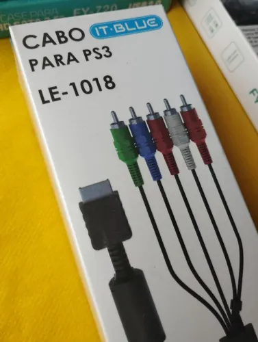 Cabo Vídeo Componente Para Ps3 1,8m It-blue Le-1018