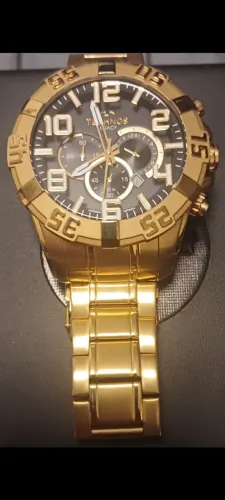 Relógio Masculino Technos Legacy Dourado OS20IMS - Sem Uso.