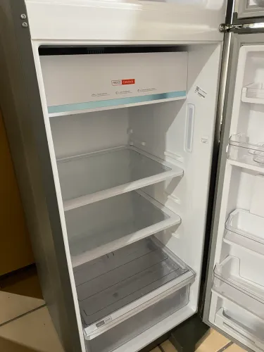 Geladeira dupla inox 