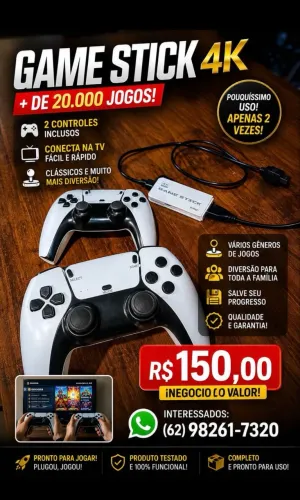 Game stick semi novo