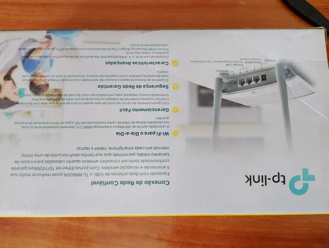 Vendo ótimo Roteador wireless tp link 300mbps novo na caixa