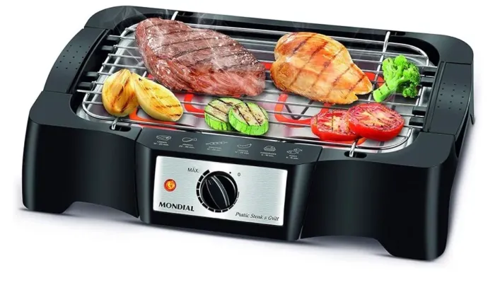 MONDIAL Churrasqueira Elétrica, Preto, 220V - CH-07