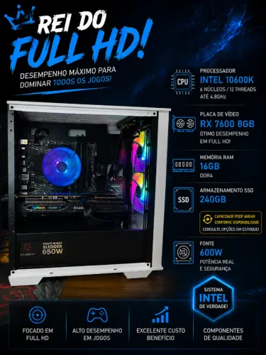 Pc GAMER FullHD/QHD/4K