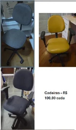 Cadeira de escritório com rodinhas