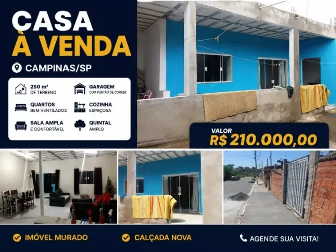 Casa à Venda Jardim Lisa Campinas - Excelente Oportunidade!
