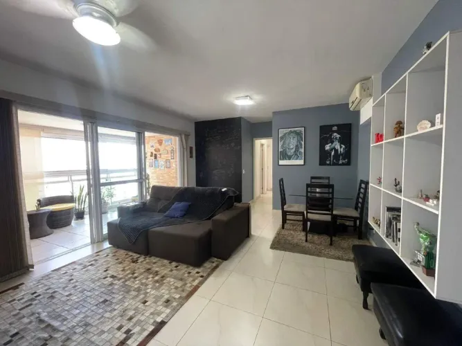 Apartamento à venda na Ponta da Praia Santos | 102 m² | 3 dormitórios (1 suíte) | 2 vagas