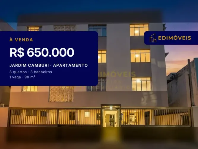 Jardim Camburi: Apartamento 3 quartos com DCE, ideal para home office