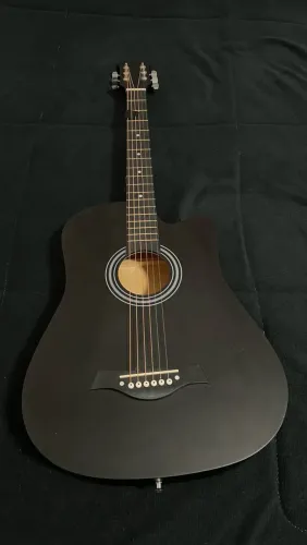 Violão Acústico 6 Cordas de Aço Preto Fosco - Seminovo