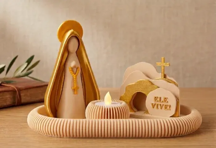 Kit decoração Nossa Senhora Aparecida - Cores personalizáveis