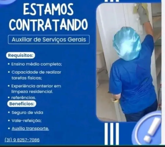 Auxiliar de Limpeza ) diarista