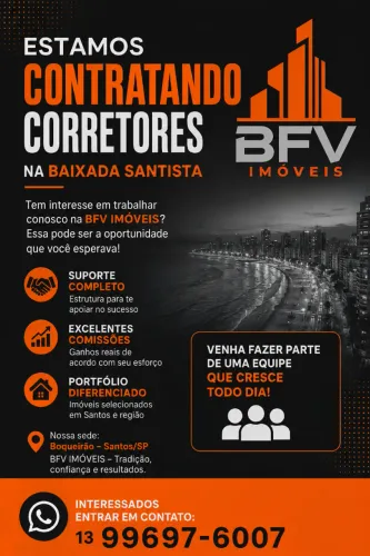 VAGA PARA CORRETOR(A) DE IMÓVEIS