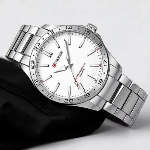 Relógio Masculino de Aço Curren (Entrega Grátis)