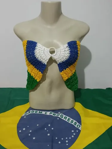 Cropped de Crochê 