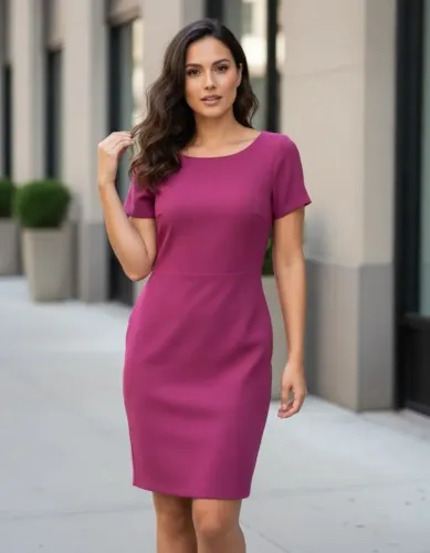 vestido alfaiataria forrado cheroy