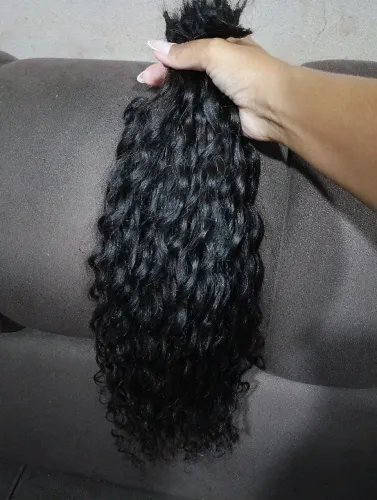 Cabelo humano cacheado 