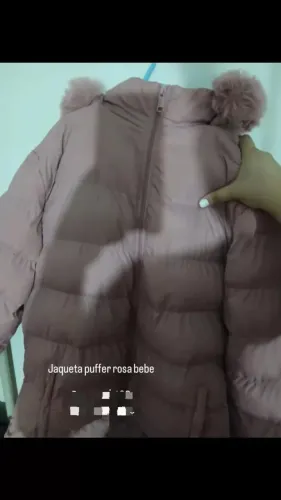 Puffer rosa bebe