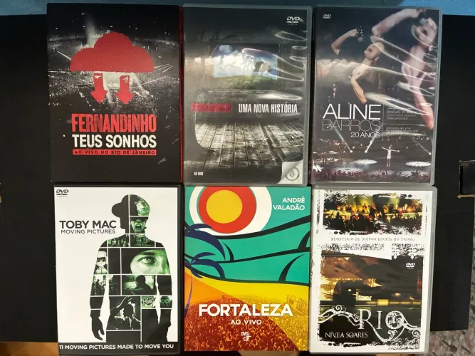 Coleção DVDs Gospel (Fernandinho, Aline Barros, Nívea Soares)
