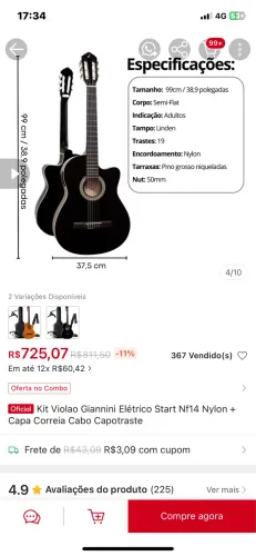 Violão Gianini