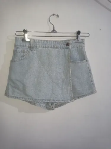 Short jeans feminino infantil tamanho 12 anos