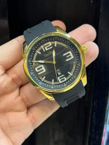 Relógio Masculino Condor Analógico Dourado