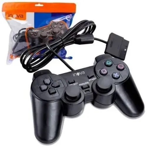 Controle Ps2 Novo Com Fio