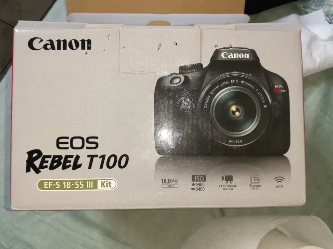 Câmera fotográfica Canon EOS REBEL T100 EF-S 18-55 III KIT