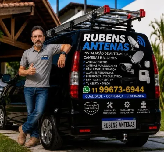 Antenas e câmeras 