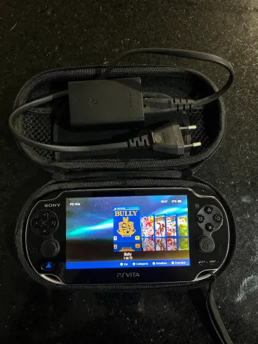 PS Vita OLED PCH-1000 Desbloqueado + Case + Carregador Original + Jogos