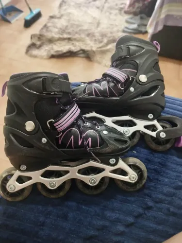 Patins Título: Patins Inline Usado Poucas Vezes + Bolsa de Transporte + proteção