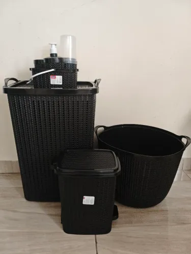 Kit banheiro e lavanderia com 7 peças (Novo)