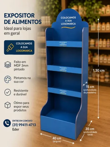 Expositor de alimentos.