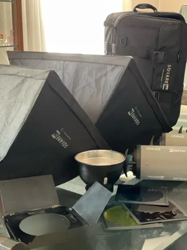 KIT DE ILUMINAÇÃO PARA ESTÚDIO FOTOGRÁFICO
