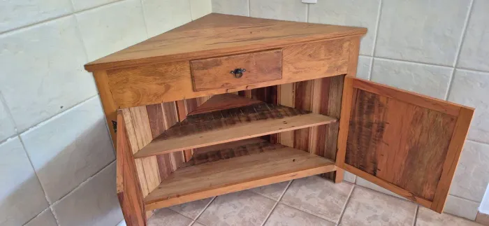 Móvel de canto rustico madeira maciça