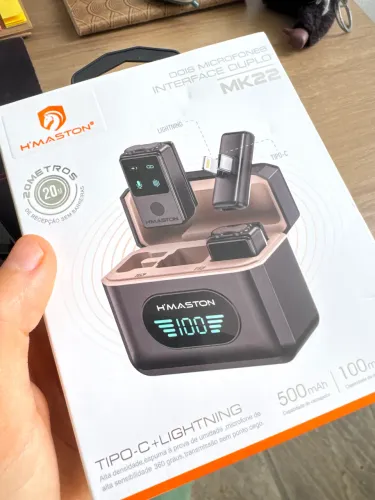 microfone lapela mk22 hmaston NOVO