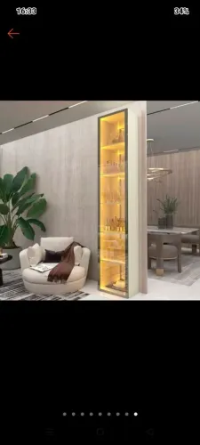 Cristaleira 100% MDF com led