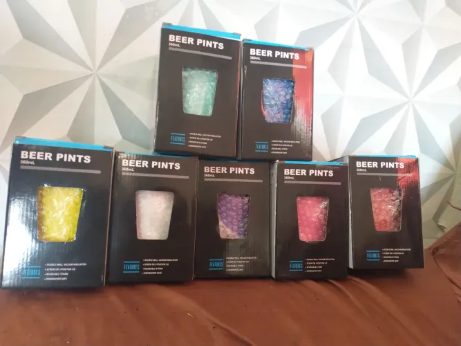 Copos térmico de 360 ml, disponível em várias cores 