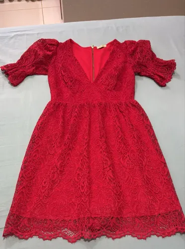 Vestido renda greeper