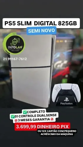 Ps5 Slim Completo + Garantia Loja