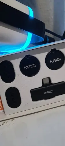 Microfone Lapela Sem Fio Kaidi Tipo-C
