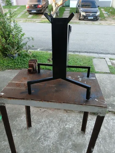 Fogão a lenha portátil de metalon