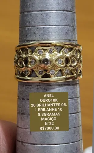 ANEIS OURO 18K