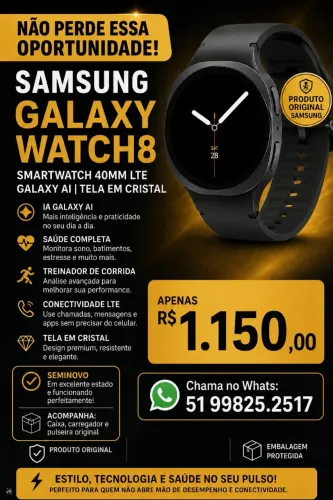 Smartwatch 8 da Samsung