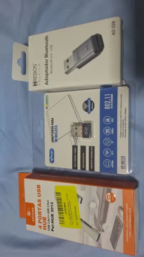 Adaptador Wi-Fi, Bluetooth, hub slot e tampa slot pcie