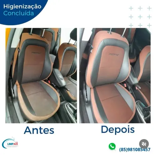 Bancos automotivo limpeza lavamos